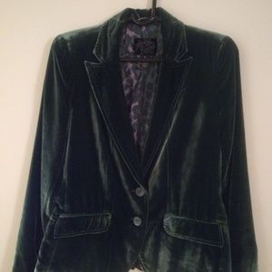 Lucky Brand Green Velvet Blazer